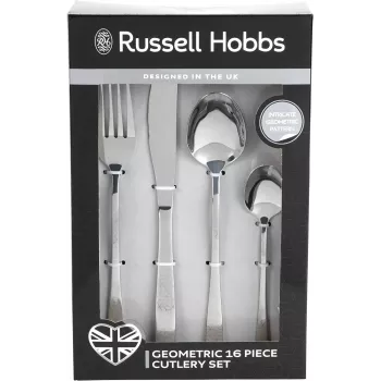 Besteckset Russell Hobbs RH01519EU7 16-teilig geometrisches Design, Edelstahl