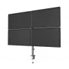 Monitorhalterung Gembird MA-D4-01, Tischklemme für bis zu 4 Displays, 32 inch (81,3 cm), 40 kg, VESA 75x75–100x100, Schwarz