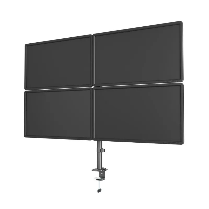 Monitorhalterung Gembird MA-D4-01, Tischklemme für bis zu 4 Displays, 32 inch (81,3 cm), 40 kg, VESA 75x75–100x100, Schwarz