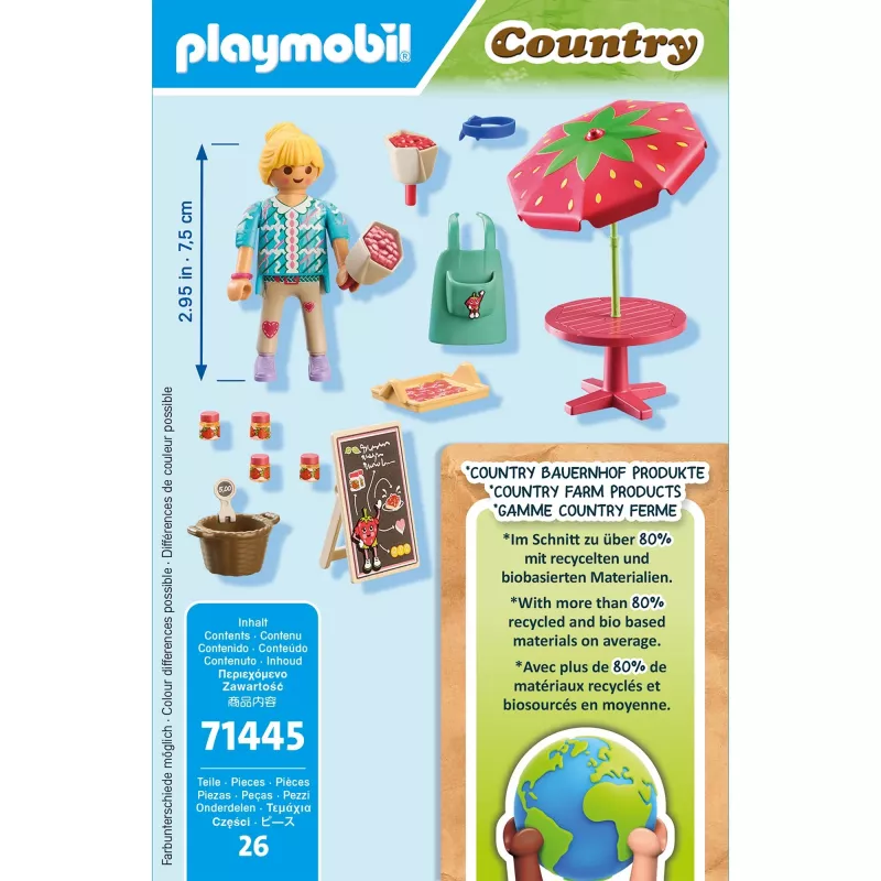 Playmobil Country Selbstgemachter Erdbeermarmeladenstand