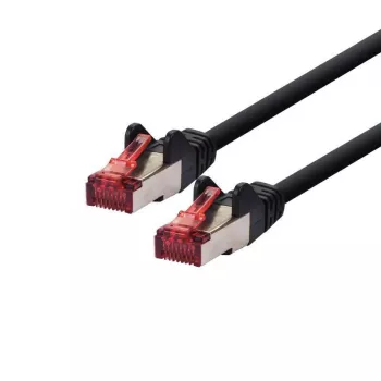 Netzwerkkabel LOGON TCR66SS150BL Cat6 SF/UTP (S-FTP) RJ-45–RJ-45 15 m Schwarz