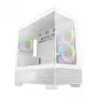 PC Midi Tower Gehäuse DeepCool CG380 3F WH — Weiß, 235×437×451 mm, unterstützt 2,5 Zoll/3,5 Zoll, Netzteil unten, 3x 120 mm Lüfter vorinstalliert