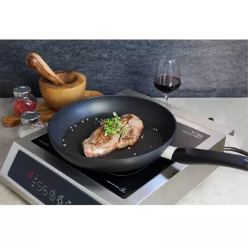 Caso | Thermo Control Hob | TC 3500 | Anzahl der Kochzonen 1 | Touch-Steuerung | Schwarz/Edelstahl | Induktion
