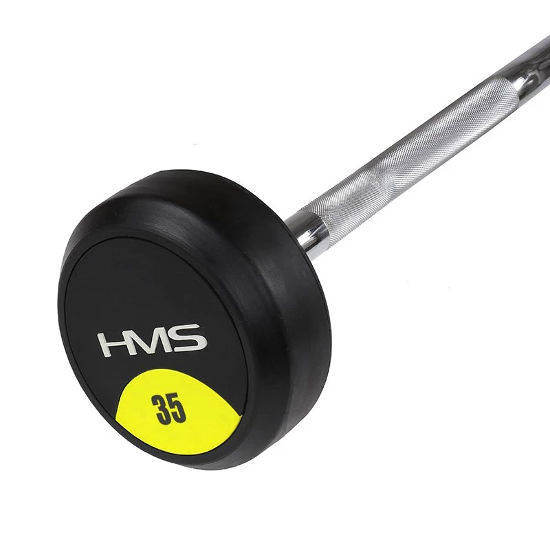 HMS GSL35 feste Langhantel/ Griff gummiert gebrochen 35kg