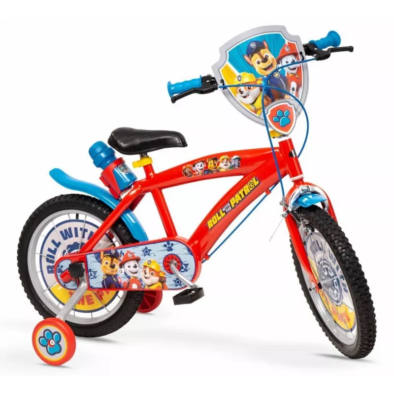 Kinderfahrrad Toimsa 16 Zoll Paw Patrol rot Modell 1678, 16-Zoll-Räder, Eingangschaltung