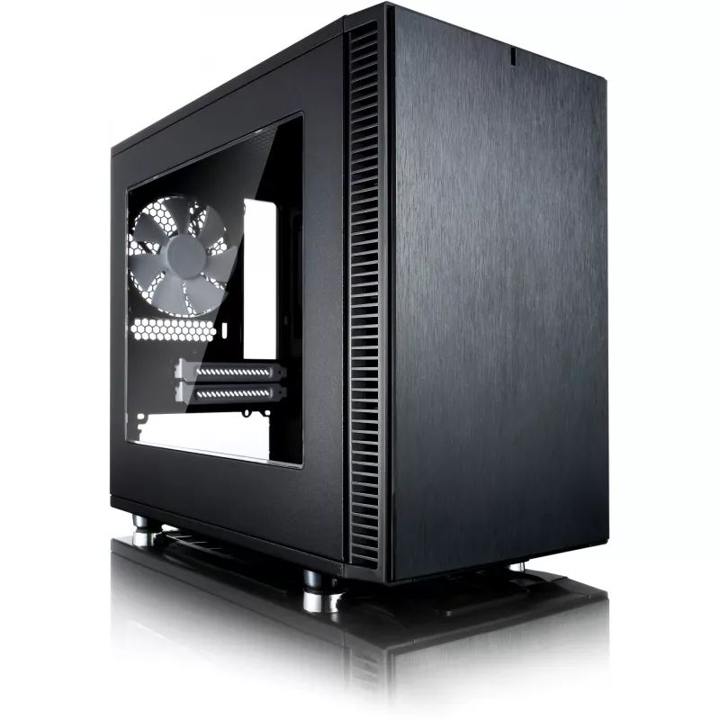 Fractal Design Define Nano S - Window - Tower - ITX - ohne Netzteil (ATX) - Schwarz - USB/Audio (FD-CA-DEF-NANO-S-BKW)