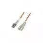 Intellinet Glasfaser-Patchkabel, OM2, LC/SC, 1m, Orange, Duplex, Multimode, 50/125 µm, LSZH, Glasfaser, Lebenslange Garantie