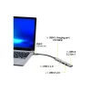 USB Hub Port Designs 900163 Type-C 5000 Mbit/s Silber