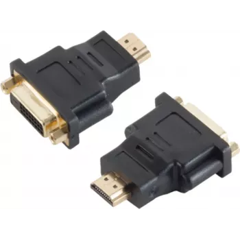Connector S/CONN HDMI - DVI-D Schwarz CO 77400 ShiverPeaks