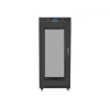 Installationsschrank Rack 19 27U 600x800 schwarz, perforierte Tür LCD (Flachpack)