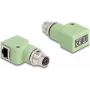 DeLOCK 60681 M12 RJ45 Grüner Steckverbinder M12 RJ45 Gold-Beschichtung