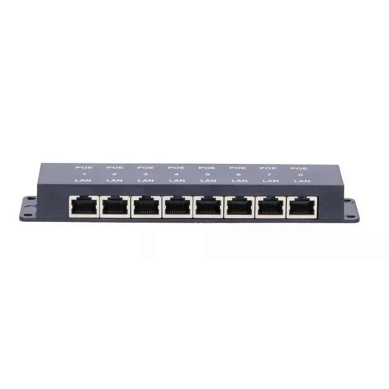 Extralink 8-Port PoE-Injektor, 8x 100 Mb/s RJ45