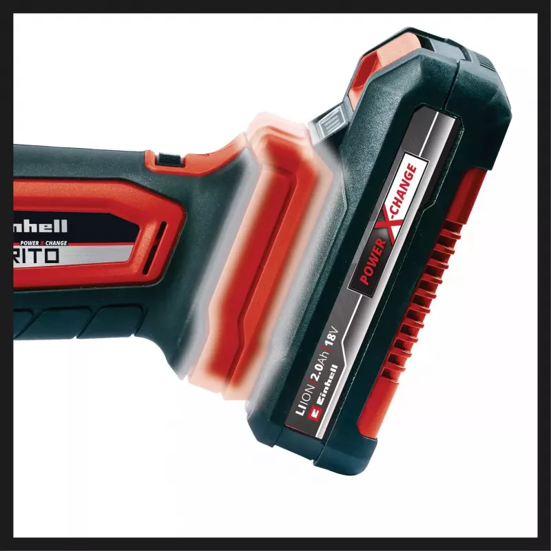 Power X-Change Akku-Multifunktionswerkzeug VARRITO, 18 Volt (Rot/Schwarz, ohne Akku und Ladegerät, inkl. Zubehör)