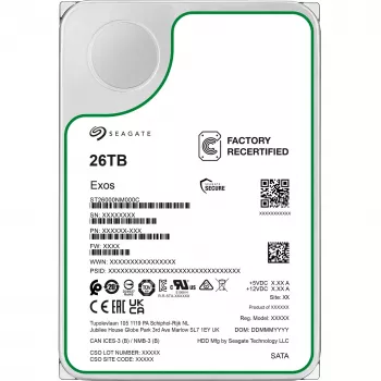 3,5 Zoll SEAGATE Exos 26 TB SATA Enterprise-Festplatte wiederaufbereitet