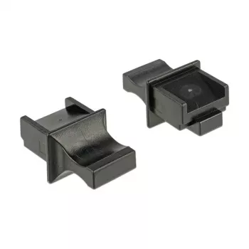 Buchsen-Schutzabdeckung RJ-45 DeLOCK 64020 Schwarz 10 Stk.