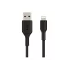 BELKIN PVC USB-KABEL USB-A - LIGHTNING, 1M, SCHWARZ