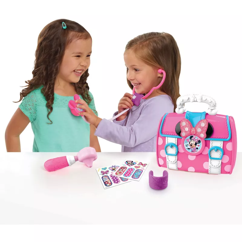 Disney Junior Minnie Maus Bow-Care Doktortaschen-Set, Kinder-Haushaltsspielzeug