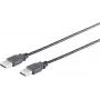 USB-Kabel S/CONN 13-22055 USB 2.0 5 m Schwarz