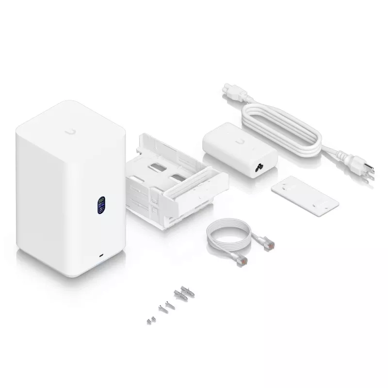 Ubiquiti UNAS-2-W Unifi Nas 2X 3.5 HDD-Einschübe, 2,5 GbE, USB-C, PoE++-Adapter