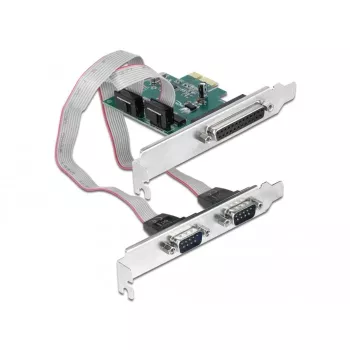 DeLOCK - Adapter Parallel/Seriell - PCIe 1.1 Low-Profile - parallel x 1 + Seriell x 2 (90413)