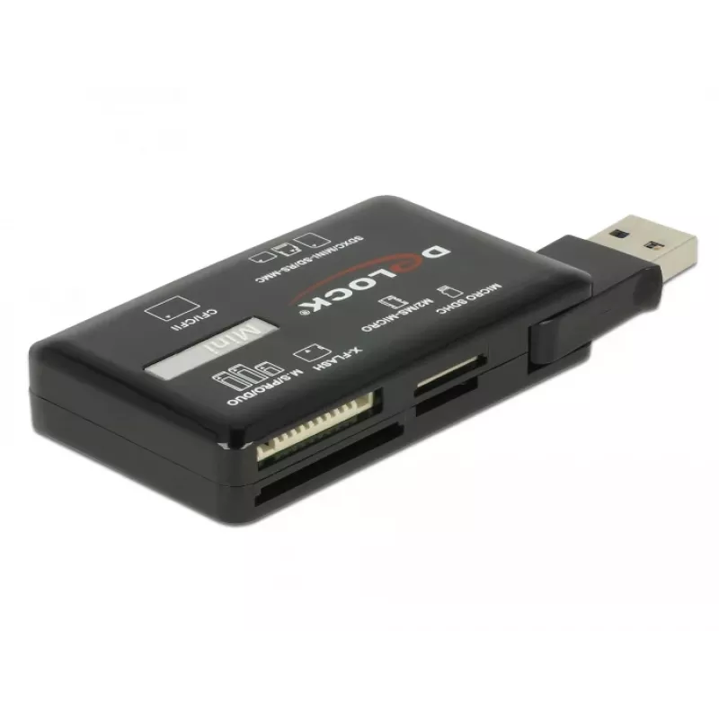 DeLOCK SuperSpeed USB Kartenleser CF SD Micro SD MS M2 xD 5 Gbps