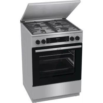 Gorenje GKS6C71XF Freistehender Herd mit Backofen Silber