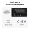 Mechanische Tastatur Keychron K4 HE mit Gateron Double‑Rail Magnetic Nebula Switches, kabellos, schwarz, US-Layout