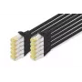 Netzwerkkabel Digitus CAT 6A S/FTP RJ-45 0,25 m schwarz