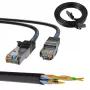 Netzwerkkabel Extralink LAN Patchkabel Kat.5e RJ-45 F/UTP 0,5 m Schwarz
