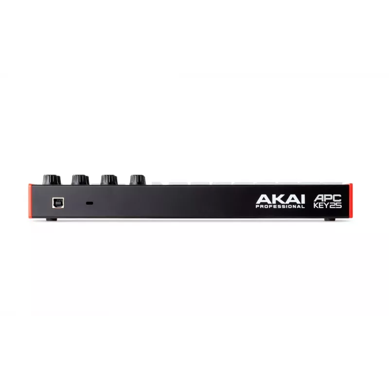 MIDI-Controller AKAI APC Key 25 MK2 – 25 anschlagdynamische Tasten, 40 Pads, RGB-Hintergrundbeleuchtung, 8 Encoder, USB-Stromversorgung