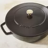 Sauteuse ZWILLING STAUB BRAISERS rund 28 cm, schwarz, Boden-Ø 22,2 cm