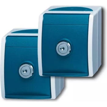 Busch Jaeger Zubehör Stromversorgung Steckdose CEE 7/3 Blau - Grau (2083-0-0816)