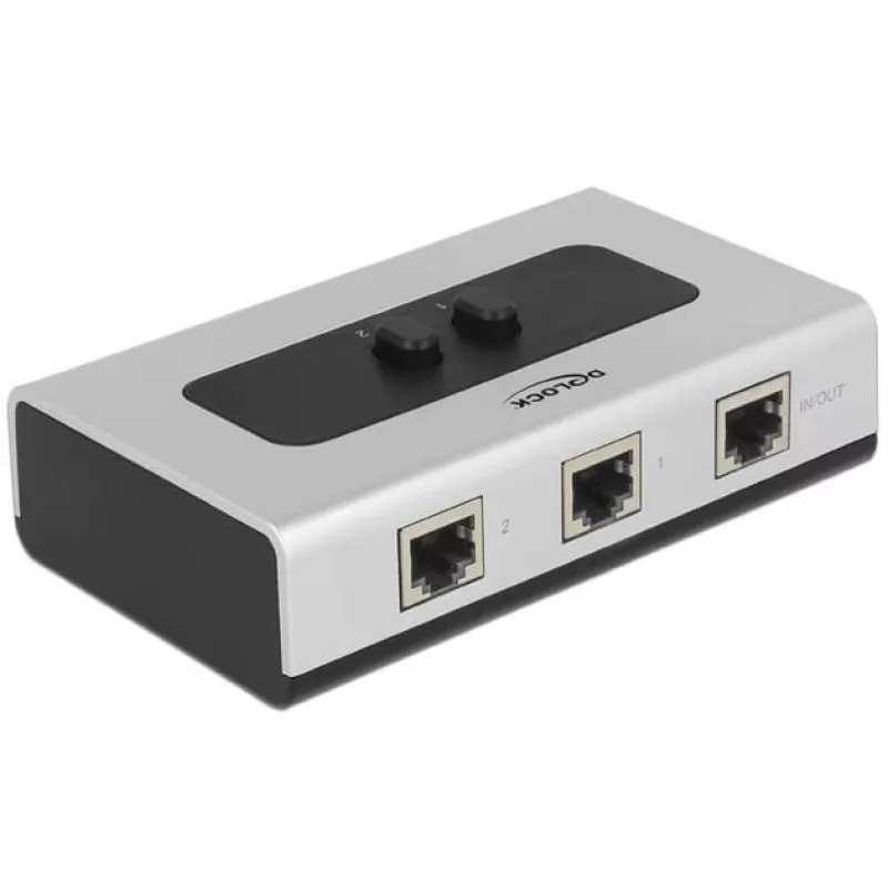 Hub DeLOCK 87673 1000 Mbit/s Schwarz Grau