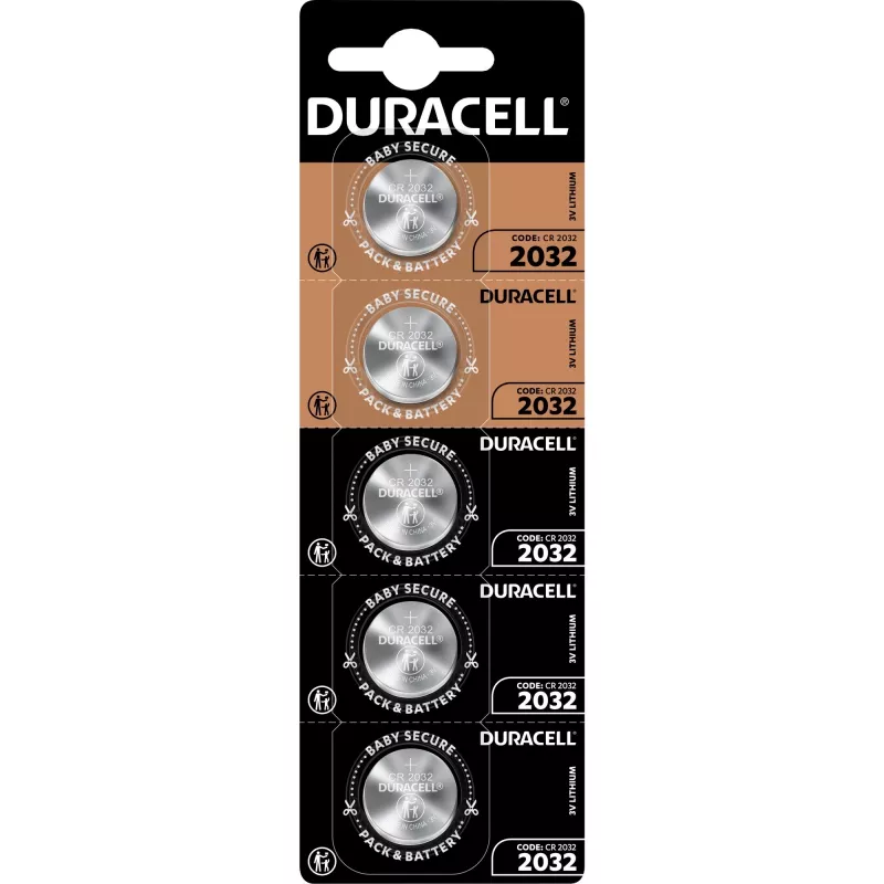 Knopfzelle Duracell Procell CR2032 Lithium, 3V, 5er-Pack