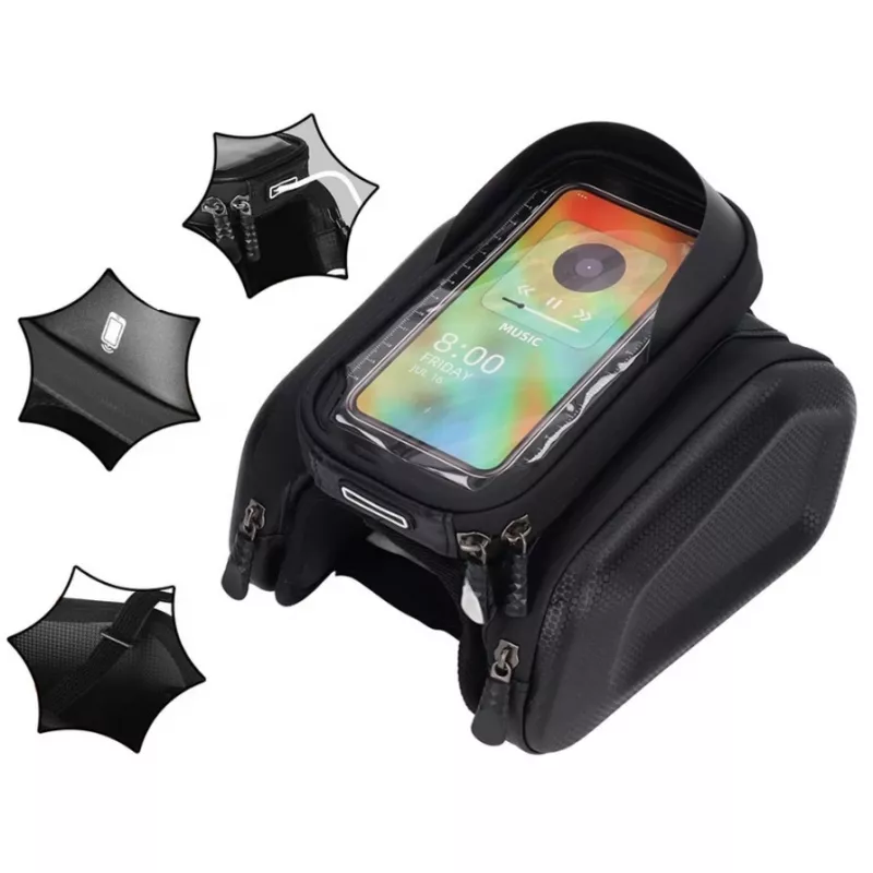 Extralink Fahrradtasche, wasserdichte Rahmentasche mit Handyhülle