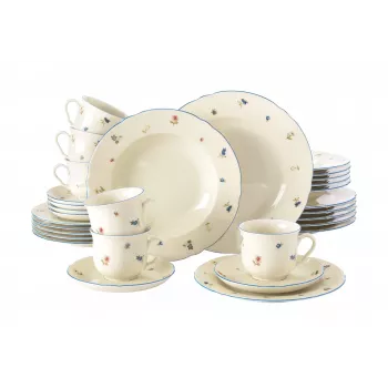 Tafelservice SELECT Marie-Luise Streublume für 6 Personen, Modell 001.763364, Porzellanservice