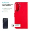 FIXED Leder-Buchetui für Samsung Galaxy A36 5G – rot, Front- und Rückseitenschutz, präzise Aussparungen