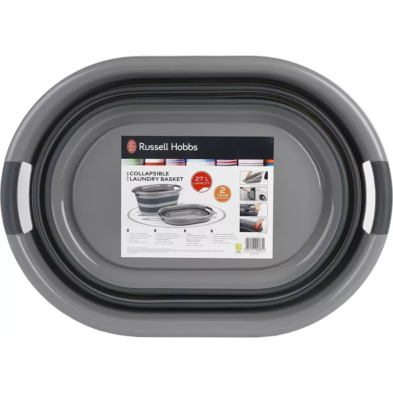 Wäschekorb Russell Hobbs LA053879GRYFEU7 27L faltbar