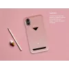 Card Slot Back Shell VixFox für iPhone X/XS — Pinke Schutzhülle mit Kartenfach