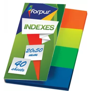 Index Forpus, 20x50mm, Assorti, Kunststoff (4x40) 0718-102