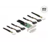 DeLOCK PCI Express 4.0 x16 Karte auf 4 x SFF-8639 NVMe - Bifurcation - Low Profile Formfaktor