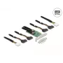 DeLOCK PCI Express 4.0 x16 Karte auf 4 x SFF-8639 NVMe - Bifurcation - Low Profile Formfaktor