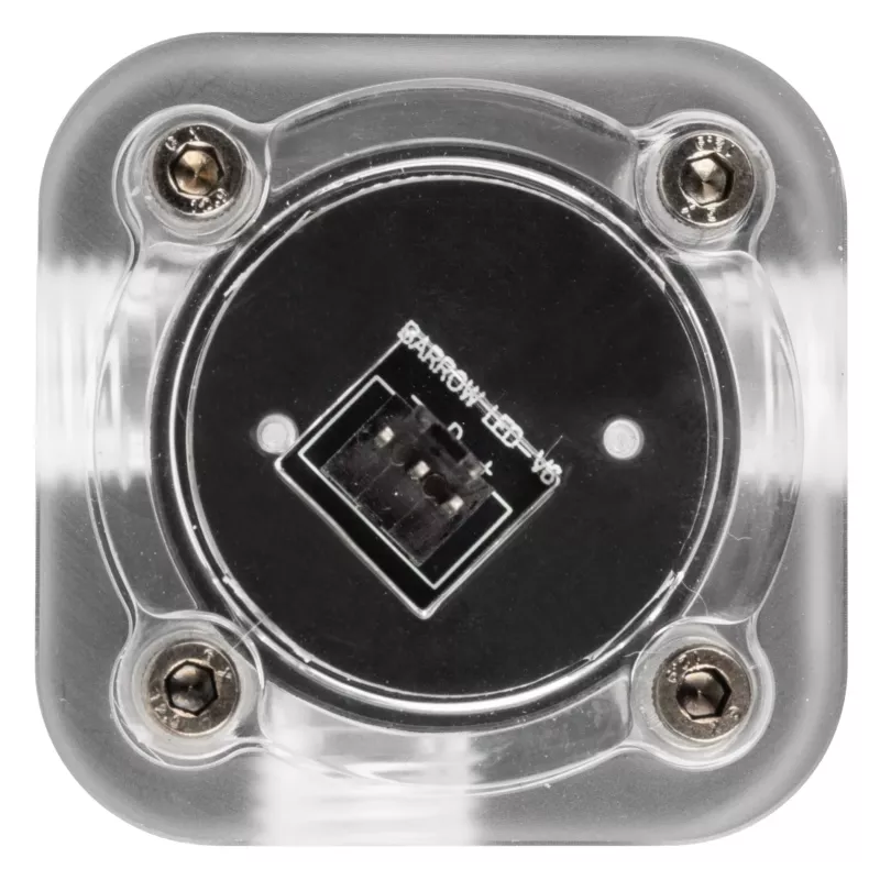 Flow Meter Barrow SLFV2-RGB W ARGB weiß – Flüssigkeitskühlungs-Durchflusssensor für PC-Kreisläufe