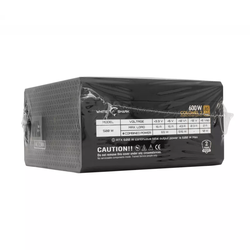 Netzteil White Shark GPSU-B600S Colonel-2 600W