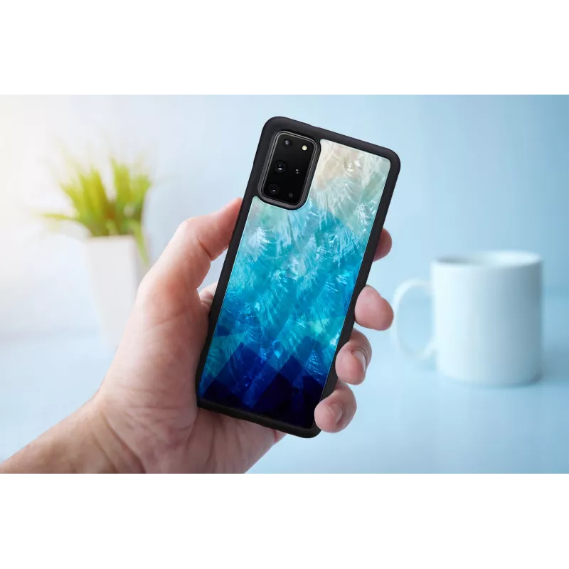 Schutzhülle iKins für Samsung Galaxy S20+ — blue lake Schwarz finish