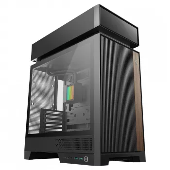 Desktop-PC-Gehäuse DeepCool CL6600 Schwarz — unterstützt ATX/PS2/SFX/SFX-L-Netzteile, 140-mm-Frontlüfter, 120/140-mm-Deckel/Rückseite, 2,5/3,5-Zoll-Laufwerke