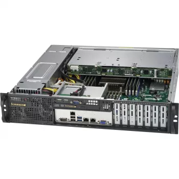 Super Micro Supermicro SC823M TQC-R802LPB - Rack - Rack-montierbar - 2U - Verbessertes, erweitertes ATX - SATA/SAS - Hot-Swap 800 Watt - Schwarz (CSE-823MTQC-R802LPB)