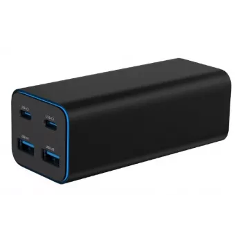 Gembird TA-UC-2A2C-PD100-01-BK Ladegerät für Mobilgeräte Laptop, Smartphone Schwarz AC Schnellladen Indoor