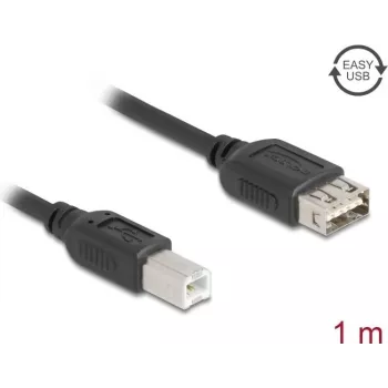 USB-2.0-Kabel DELOCK 81530 — 1 m, USB B auf USB A, schwarz