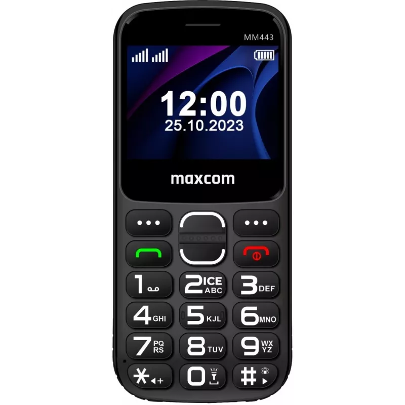 Maxcom Comfort MM443 S Nabjacou Stanicou ierna/schwarz